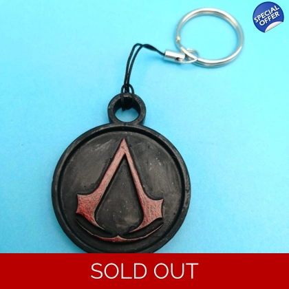 Assassin's Creed - Round 3D Printed Keyring
